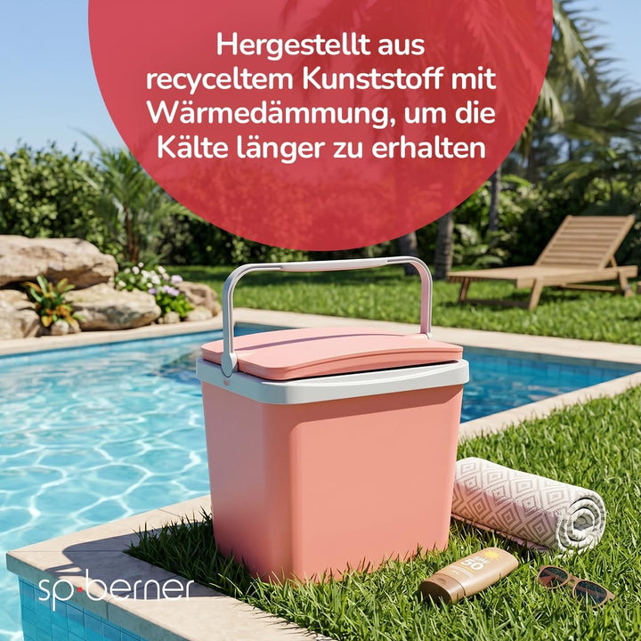 SP Berner – Kühlbox Campos 24 l – Robuste Kühlbox aus Kunststoff für unterwegs – Ergonomischer Griff