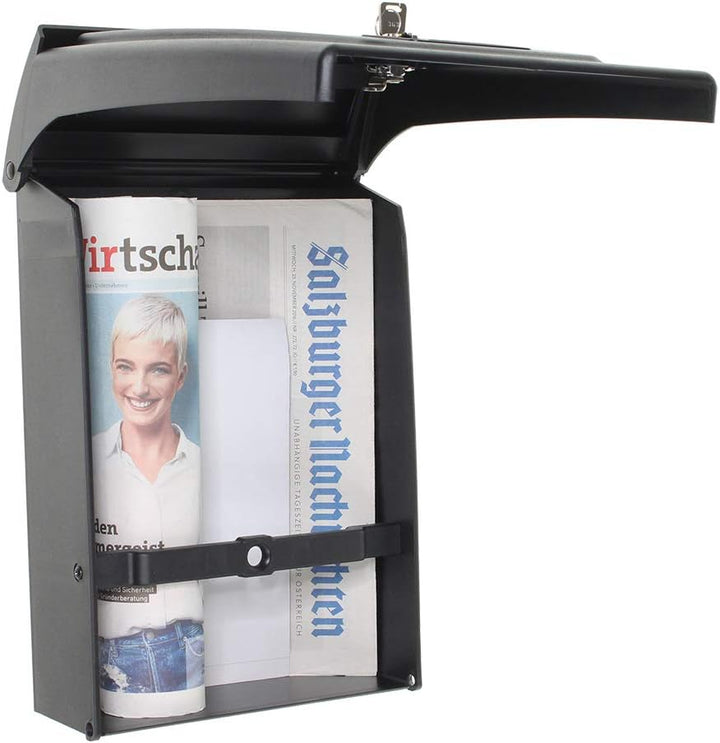 Rottner Kunststoff Briefkasten Posta Schwarz