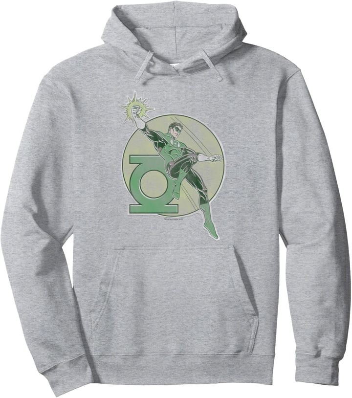 Green Lantern Retro Lantern Iron On Pullover Hoodie