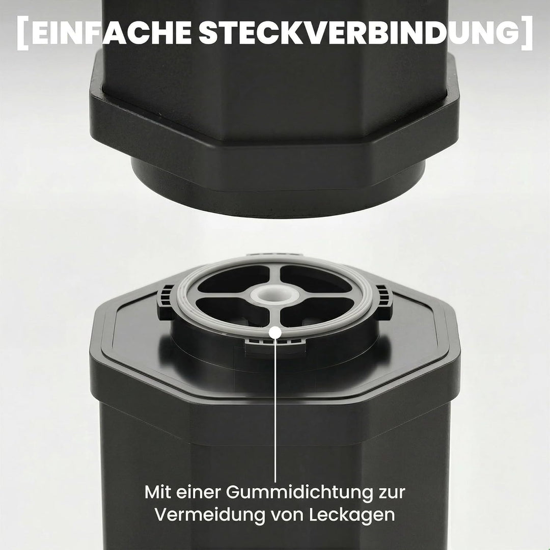 Outsunny Solardusche 60L Gartendusche mit schwenkbarem Regenduschkopf Wasserhahn, einstellbarer Temp