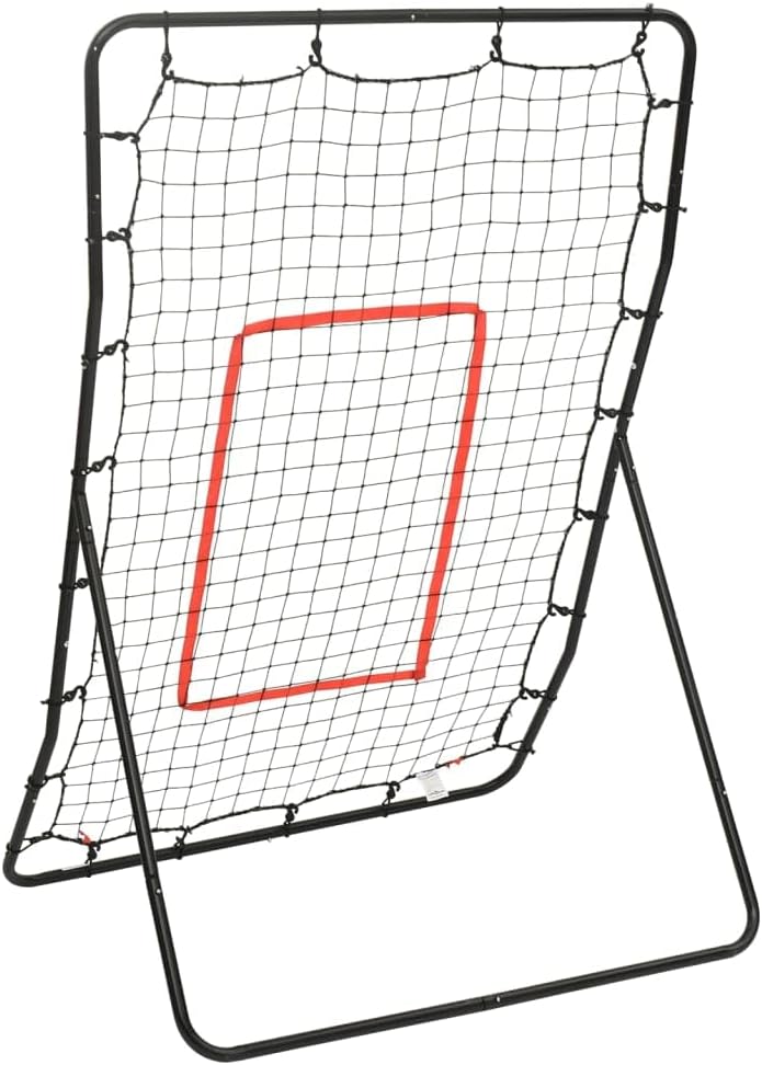 vidaXL Softball Rebounder Fussball Kickback Tor Rückprallwand Trainingsnetz Übungsnetz für Baseball