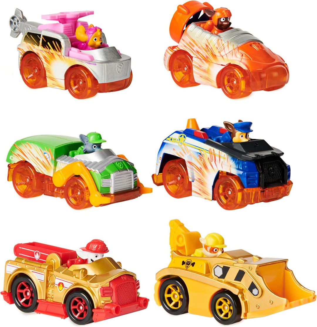 PAW Patrol True Metal Geschenkset mit sechs Metall - Fahrzeugen - Spark Version Geschenkset - Spark