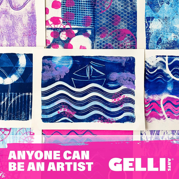 Gelli Arts GL013964721027 Gel-Druckplatte, 22,9 x 30,5 cm, transparent Einzeln, Einzeln