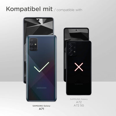 ONEFLOW Handykette 'Twist Strap' kompatibel mit Samsung Galaxy A71 Hülle zum Umhängen transparent, H