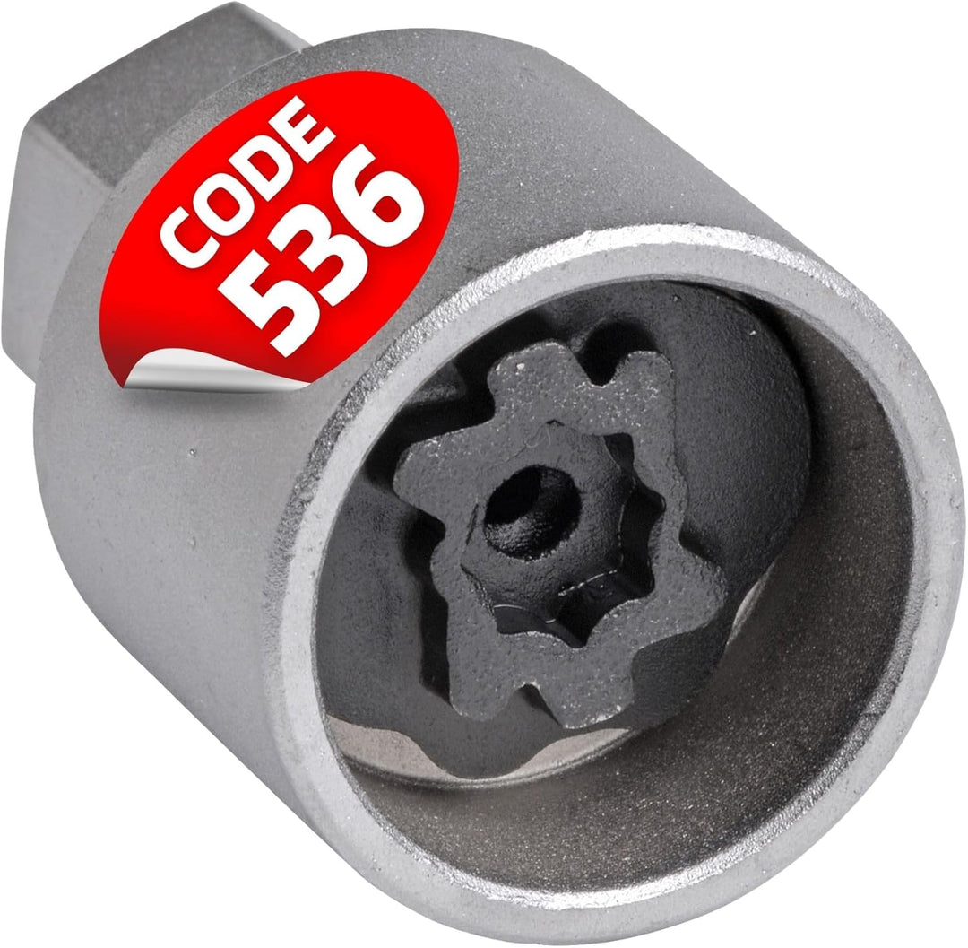 SW-Stahl 02383L-16 Felgenschloss Adapter 536 I geeignet für VW I Felgenschlösser lösen I Radsicherun