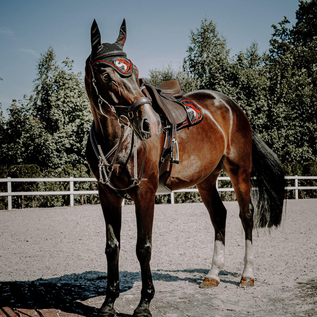 SUNRIDE teilbare Gummizügel mit Stegen für Pferde, aus weichem Echtleder und griffigem Gummi (Pony 2