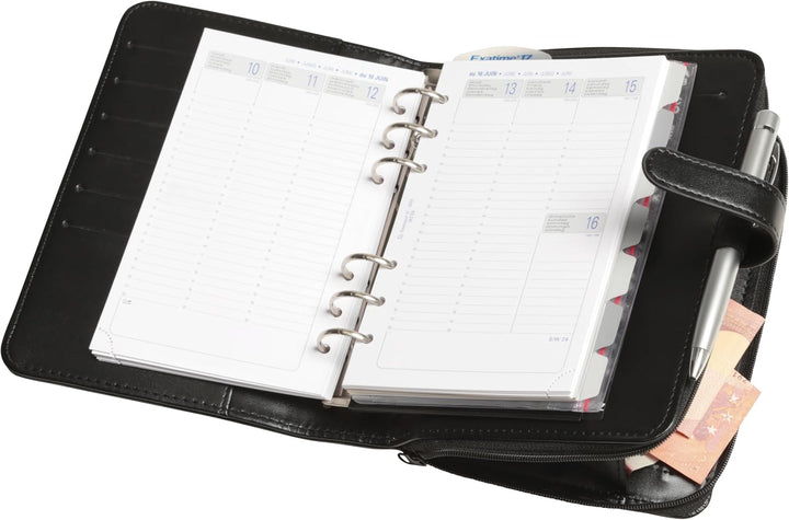 Exacompta Exatime 17 Dual Terminplaner 2013-2014, 16 Monate, September - Dezember, 15 x 20 cm schwar