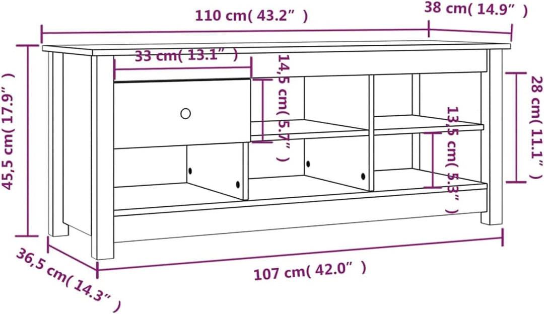 Tidyard Schuhschrank mit Schublade und 5 Fächer Schuhkommode Schuhregal Schuhablage Schuhaufbewahrun