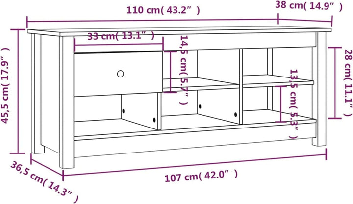Tidyard Schuhschrank mit Schublade und 5 Fächer Schuhkommode Schuhregal Schuhablage Schuhaufbewahrun
