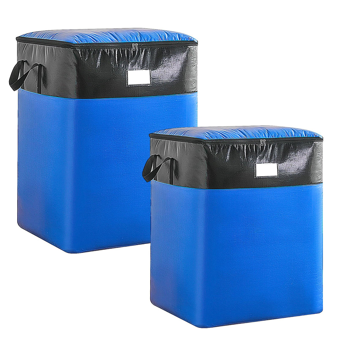 Aufbewahrungstasche 104+140L, 2 Stück extra grosse Umzugstaschen, Blau Grosse Aufbewahrungstasche mi