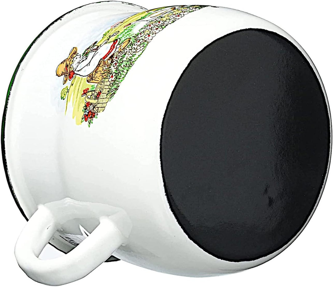 Krüger Milchtopf Gänsekind 14 cm, Emaille, mehrfarbig, 14 cm