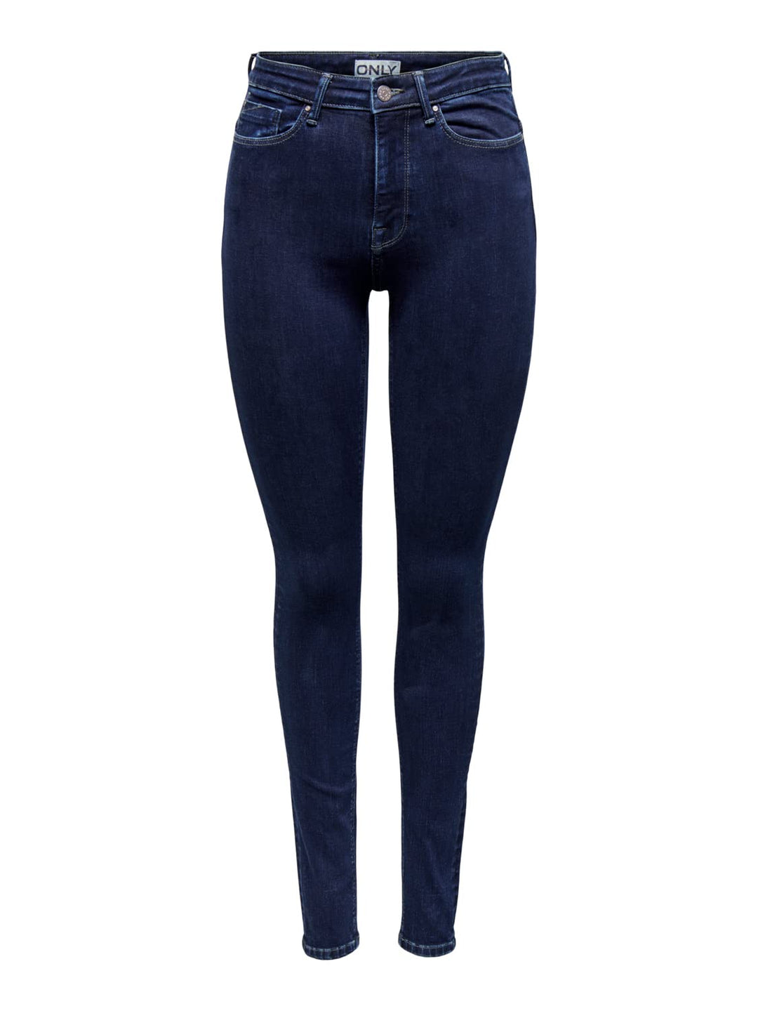 ONLY Damen Onlpaola Hw Sk DNM Tai Jeans, Dark Blue Denim