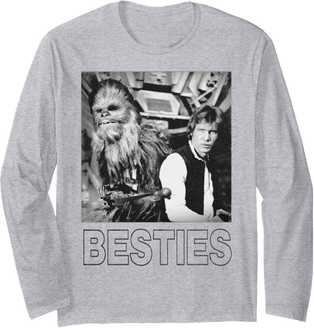 Star Wars Han Solo Chewbacca Besties Langarmshirt