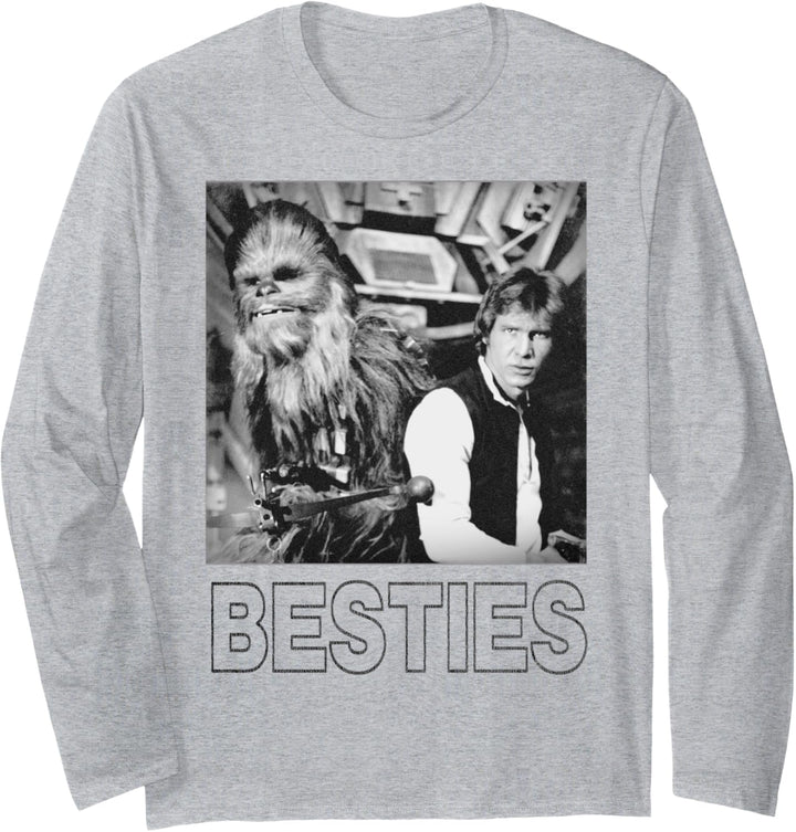 Star Wars Han Solo Chewbacca Besties Langarmshirt