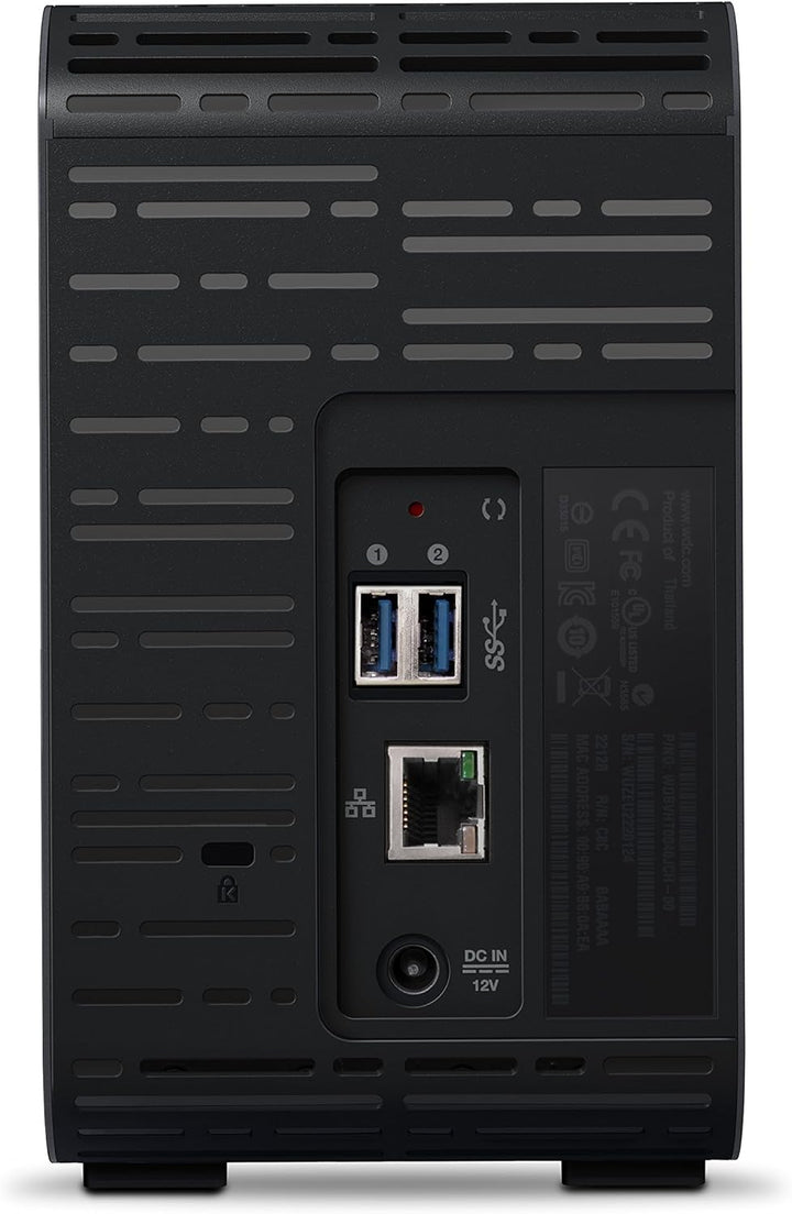 WD 4TB My Cloud EX2 Ultra 2-bay NAS - Network Attached Storage RAID, file sync, streaming, media ser