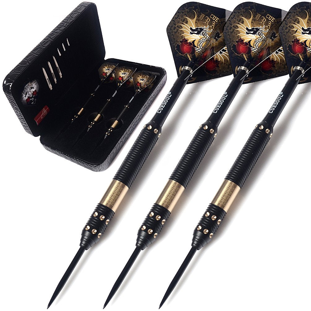 CUESOUL Dragon Deluxe Messing Steel Dartpfeile, 21 Gramm J2103 25 Gramm, J2103 25 Gramm