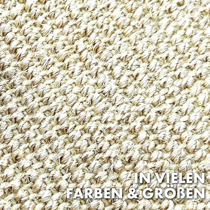 casa pura Katzen Kratzmatte rund 120cm Ø aus Natur Sisal Kratzteppich Kratzmöglichkeiten für Katzen