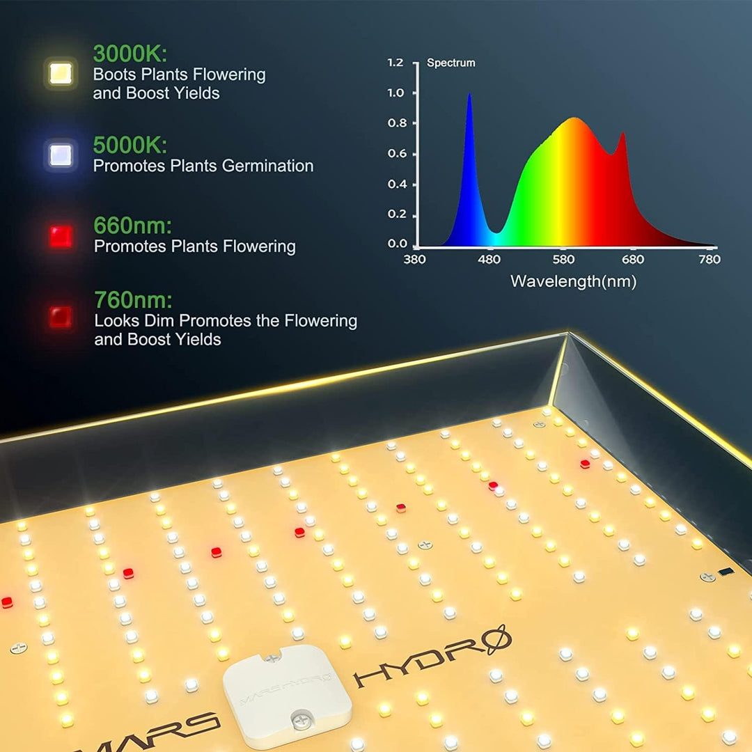 MARS HYDRO TS1000 Growbox Komplettset Led Grow Tent Kit LED Grow Light Grow Lampe 70X70X160cm Indoor