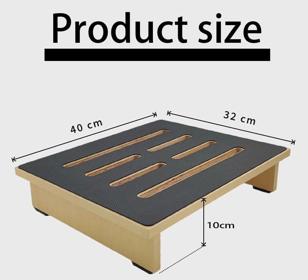 Tritthocker Tritt Holz, Tritthocker Erwachsene, Hölzerne Stepping-Hocker aus Massivholz, Step Stool
