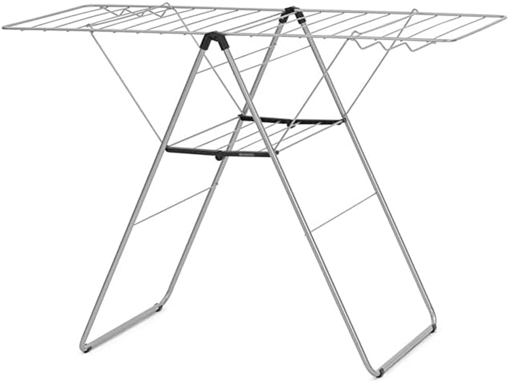 Brabantia HangOn 20m Trockengestell, Legierter Stahl, Metallic Grey 20m without Rod Metallic Grey, 2