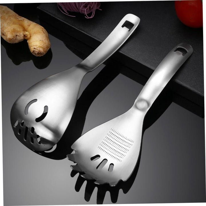 2 Stück Edelstahl Küchenutensil mit Knoblauchpresse und Kartoffelzerkleinerer Multifunktional und Er