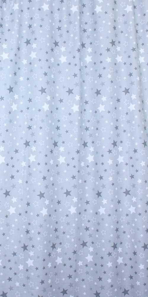 Babybett Himmel Vollstoff - Star Dunkel - für Baby Bett Vollstoffhimmel Baumwolle