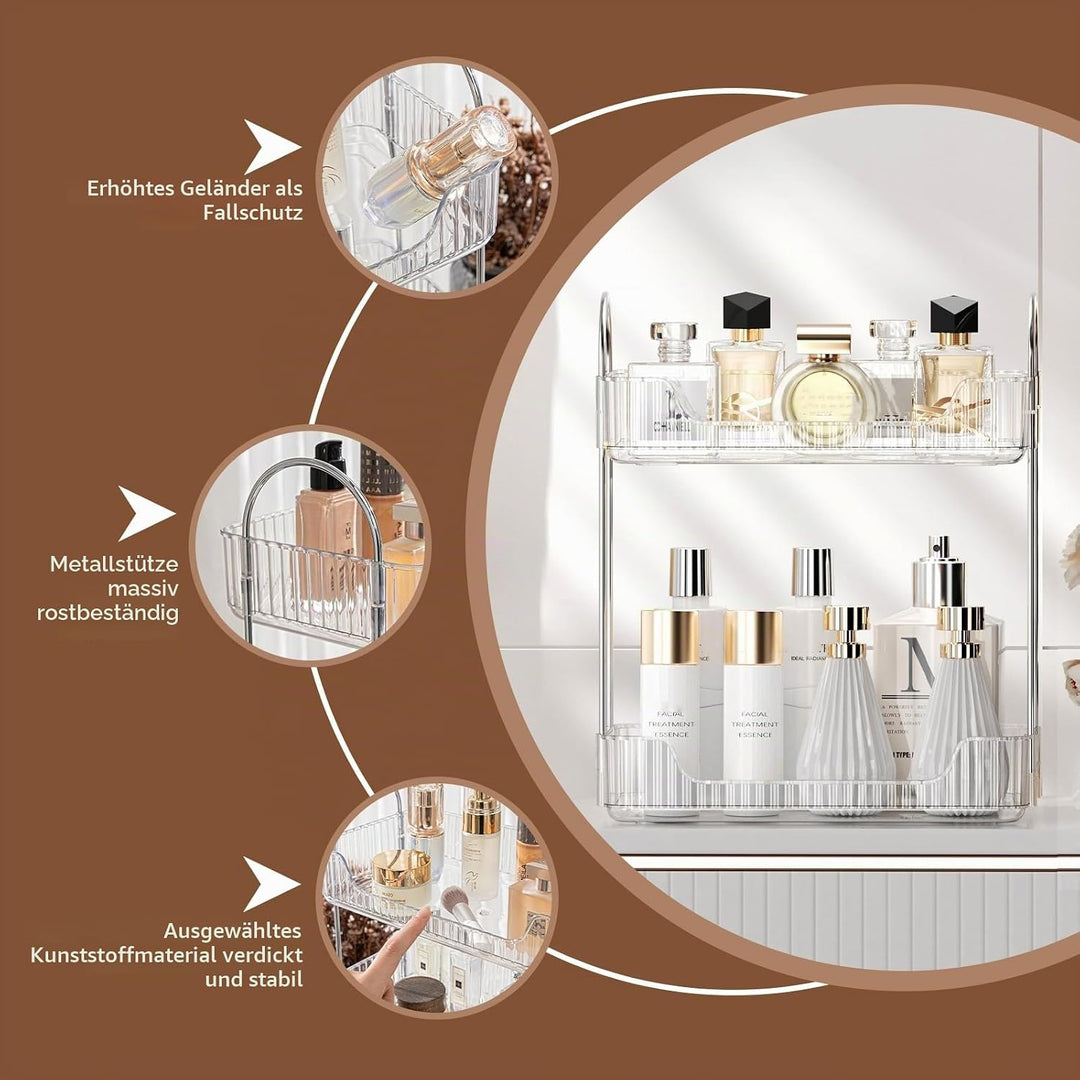 CESTATIVO Make up Organizer, Kosmetik Organizer, Beauty Organizer, Hautpflege Organizer für Badezimm