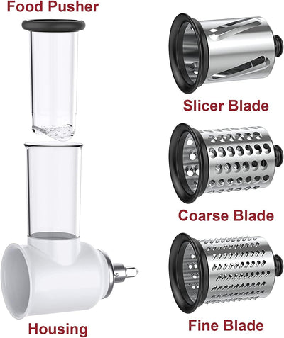 Gemüseschneider für kitchen aid Küchenmaschine, Slicer Shredder Aufsatz für kitchenaid Zubehör,Gemüs