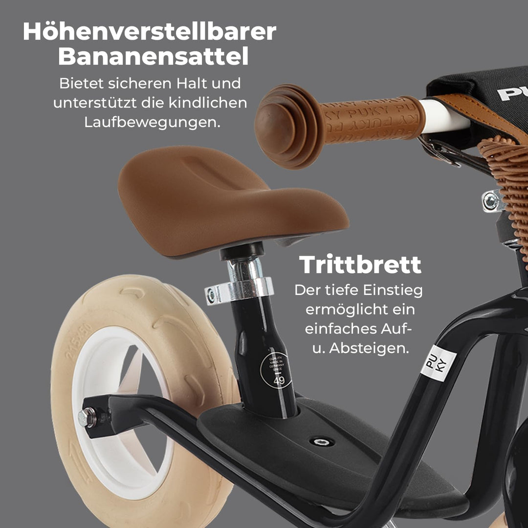PUKY LR M Classic | sicheres und stylisches Laufrad | Lenker &amp; Sattel höhenverstellbar | rutschfeste