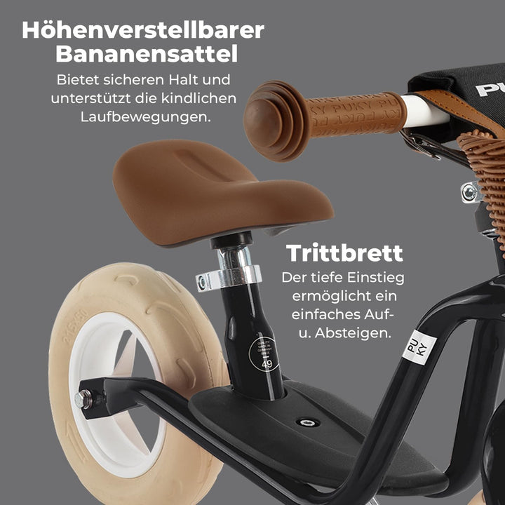 PUKY LR M Classic | sicheres und stylisches Laufrad | Lenker &amp; Sattel höhenverstellbar | rutschfeste