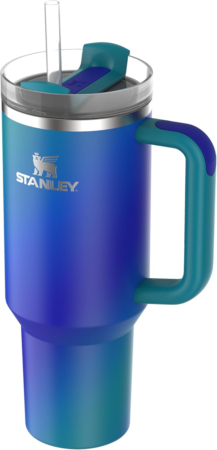 Stanley 1913 Quencher H2.0 Flowstate Trinkflasche Mit Strohhalm - Thermobecher Kühlt 11 Stunden - 48