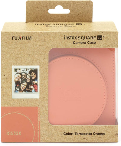 instax Kameratasche Square SQ 1 Tasche in Terracotta orange & Square Film Rainbow für 10 Aufnahmen