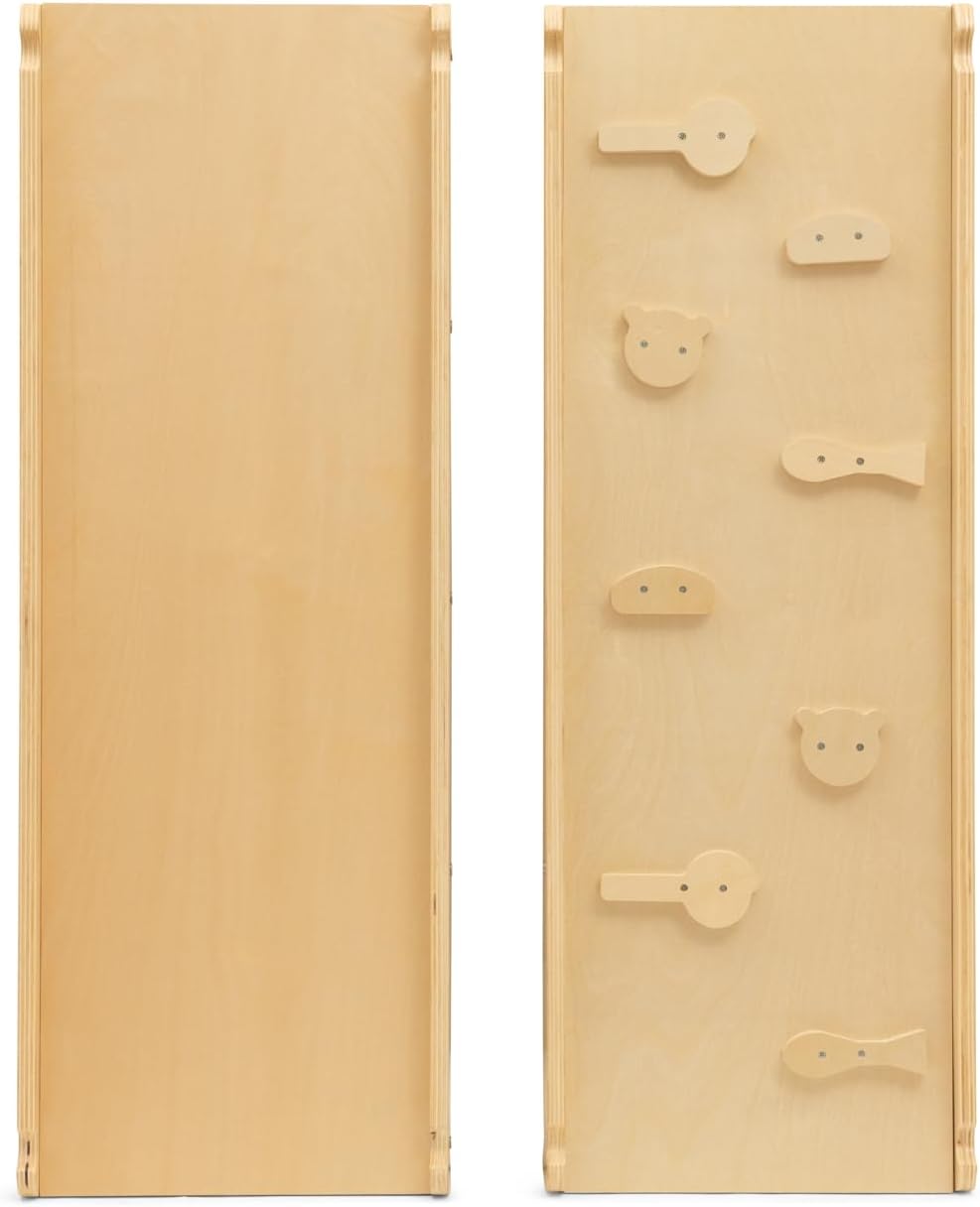 FINOOS Montessori Indoor Spielset: 7-in-1 Klettergerüst mit Rutsche & Bogen für Kleinkinder und Kind