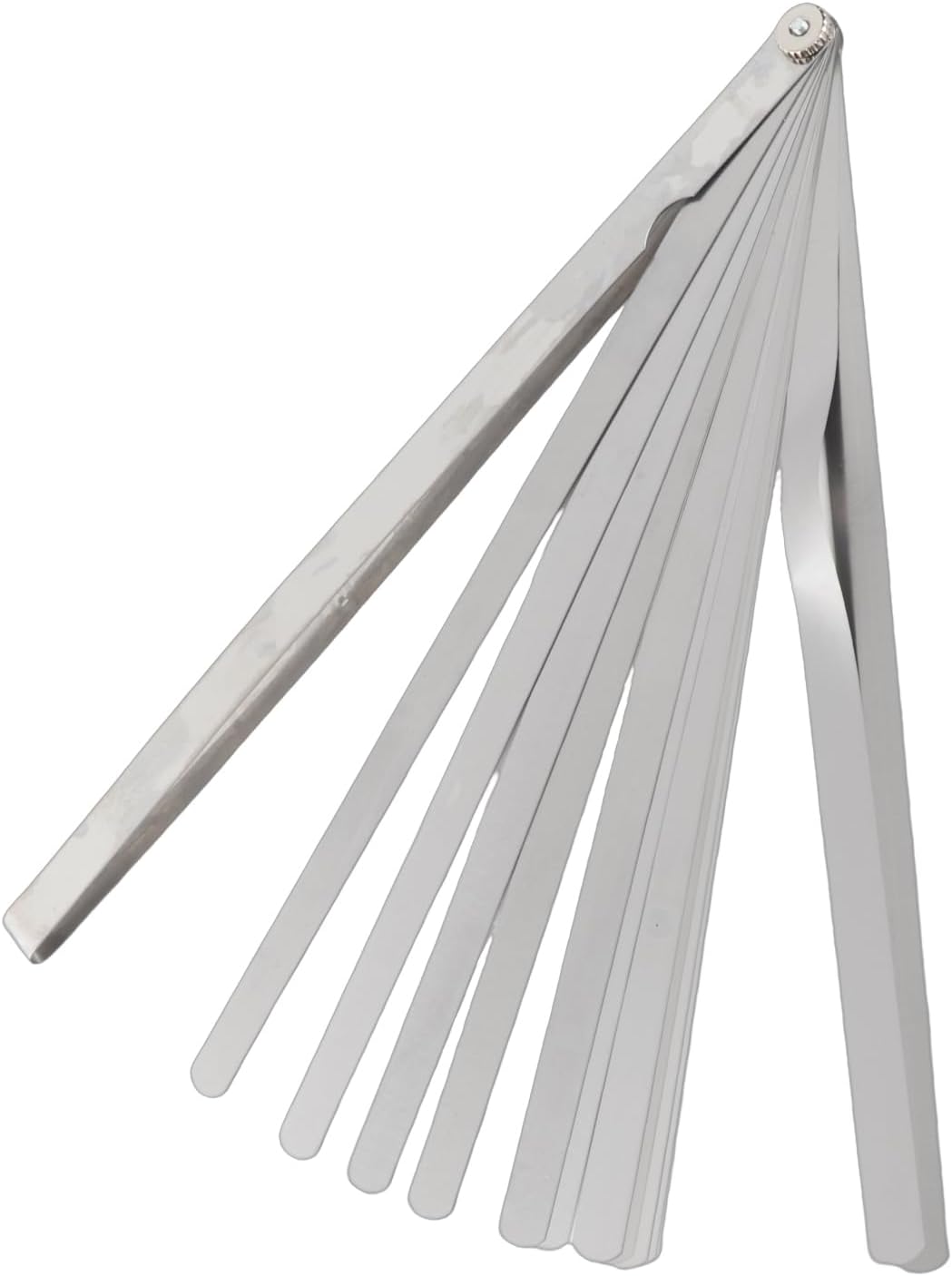 Fafeicy 300mm Gap Fühlerlehre mit 17 Messklingen, 0.02-1mm Dicke Edelstahl-Messwerkzeug, Drehbares u