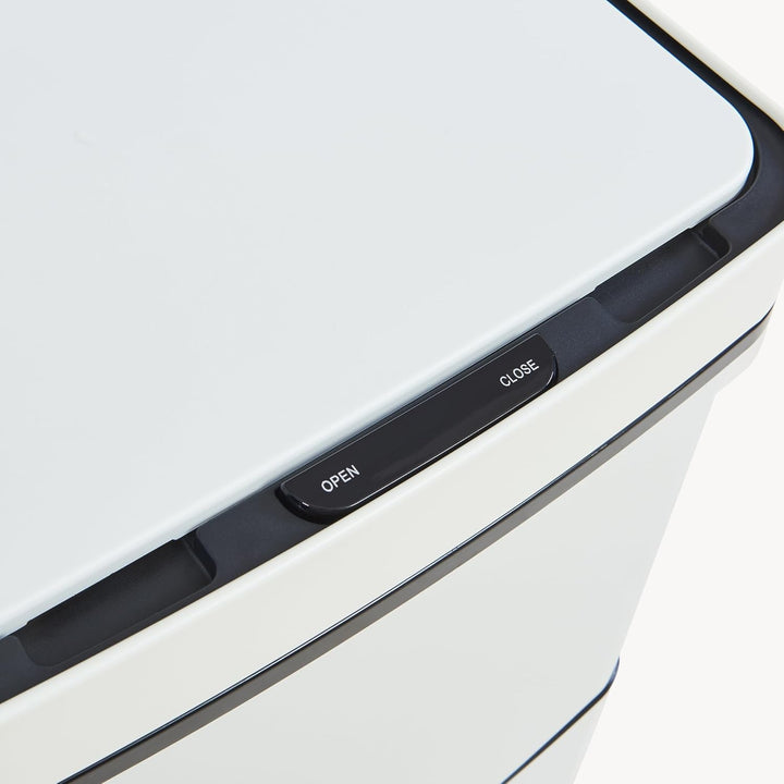 [en.casa] Sensor Mülleimer Venna Küche Mülltrennsystem 3 Fächer 62 L Abfalleimer Edelstahl mit Decke