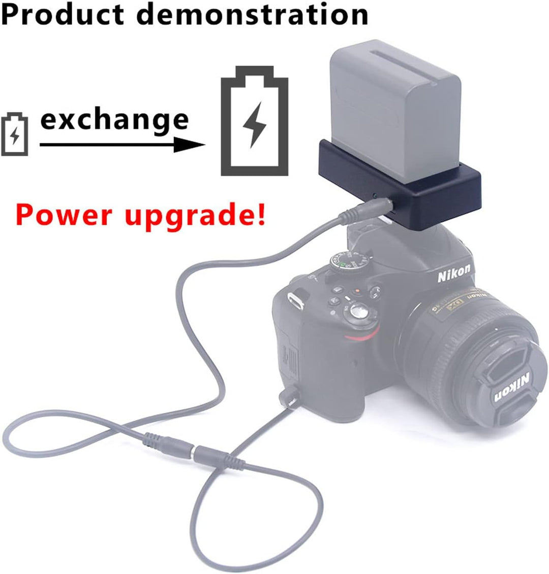 NP-F Batterie Adapter Platte mit Dummy-Akku-Kit NP-W235 für Fuji X-T4 XT4 X-H2S GFX 50SII