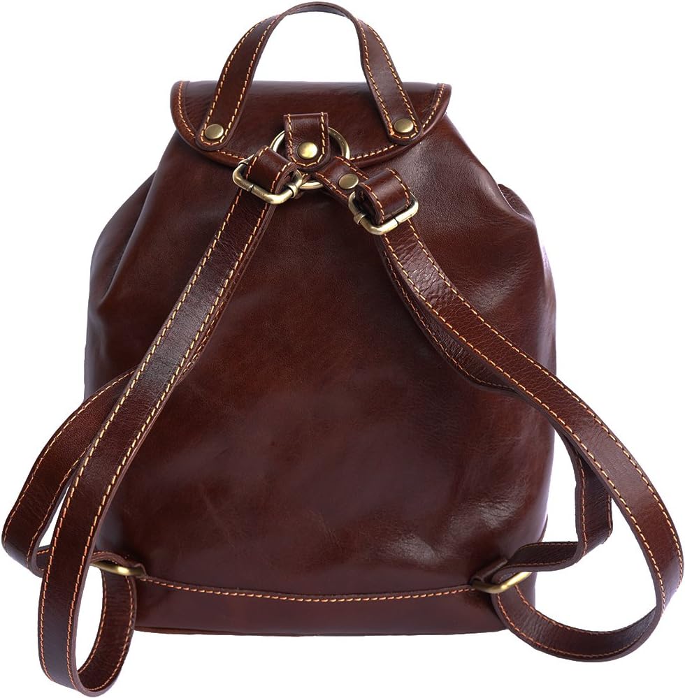 Leder Rucksack 6560 (Denkel braun)
