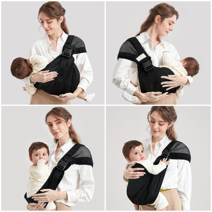 Hüfttrage Baby, Ergonomischer Babytrage Verbesserter-Verbreiterter Tragriemen, Eitentrage Erweiterba