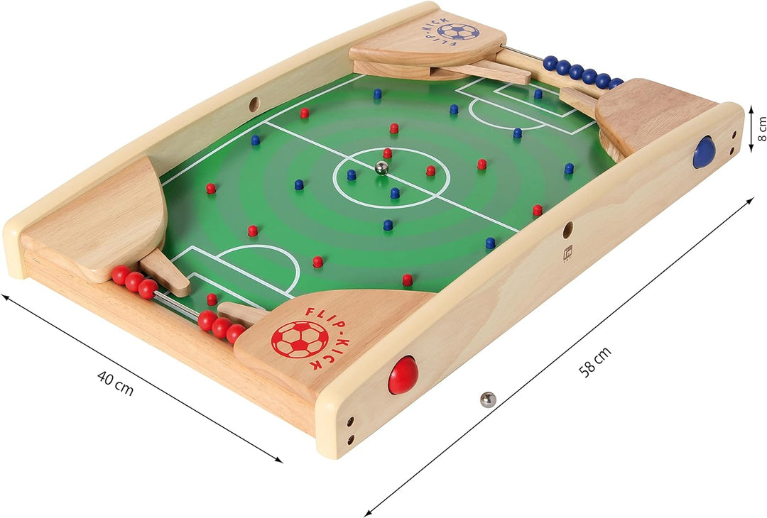 Bartl 106741 Flip Kick Deluxe, 58 cm, Flipper und Kicker, für 2 Spieler, ab 4 - 99 Jahre, Deluxe