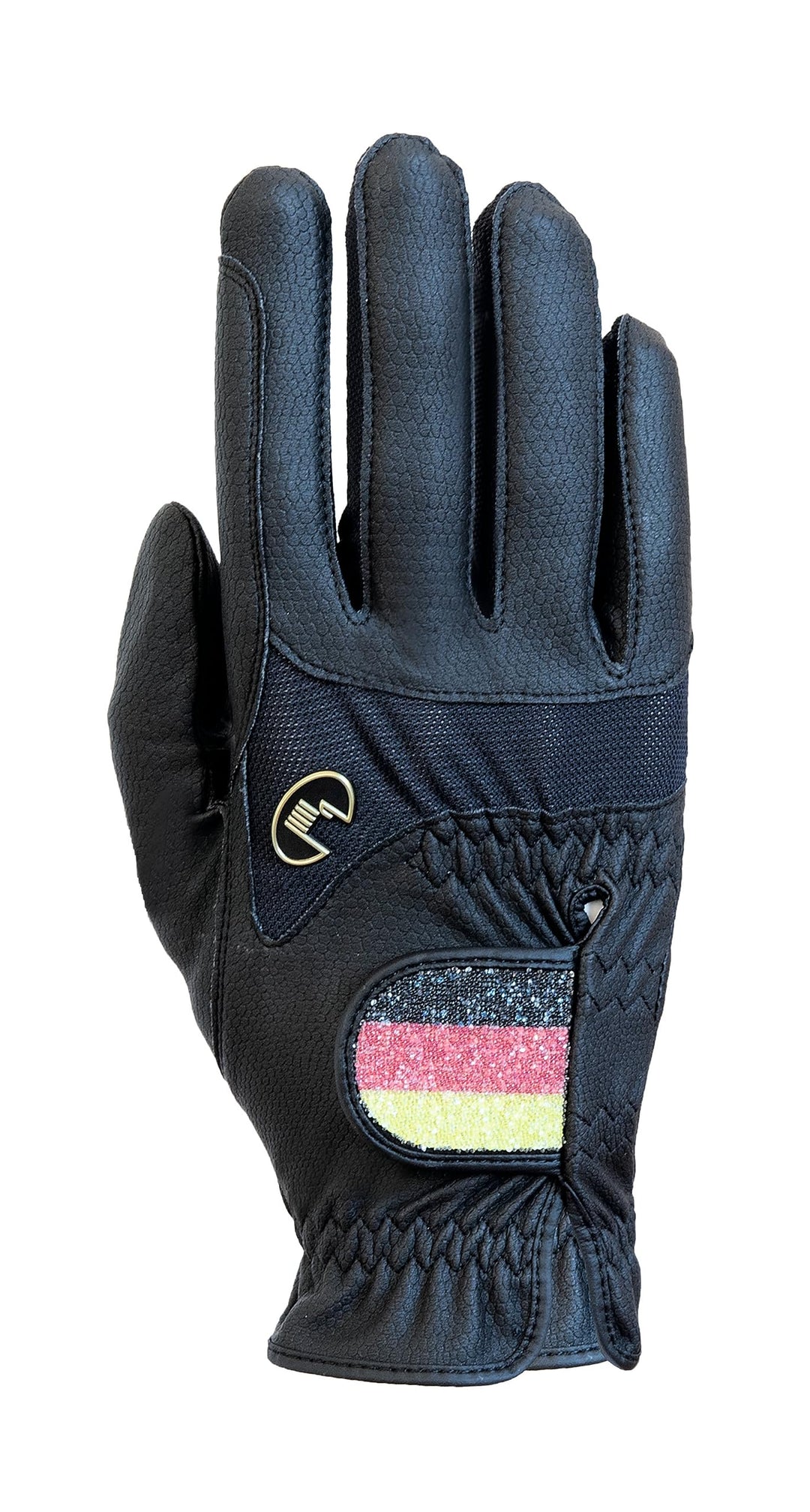 Roeckl Sports Reithandschuh Maryland, Turnier Sommer Handschuh, 6 Farben, Grösse 6-11, 6.5 Schwarz