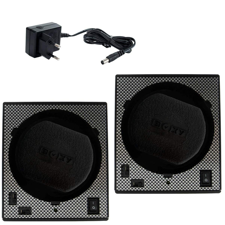 Uhrenbeweger Boxy Classic CARBON EDITION PRO2 - erweiterbares Uhrenbeweger System