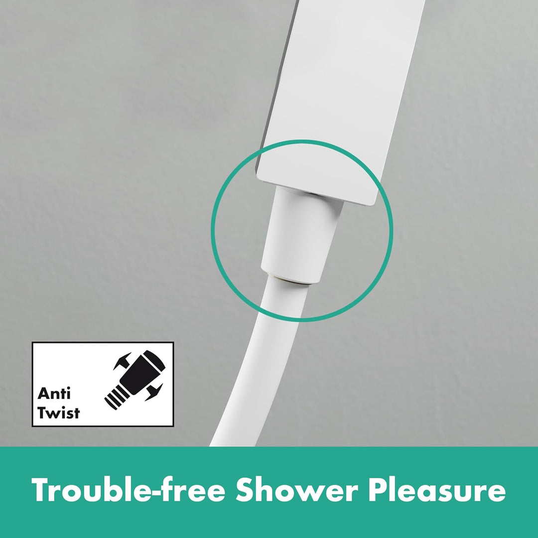 hansgrohe 24400700 Unica Pulsify S 65 cm mit Push Handbrausehalter und Isiflex Brauseschlauch 160 cm