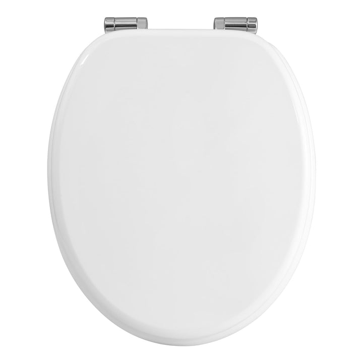 WOLTU Premium WC-Sitz Toilettensitz mit Absenkautomatik, MDF Holzkern, Softclose Scharnier, Antibakt