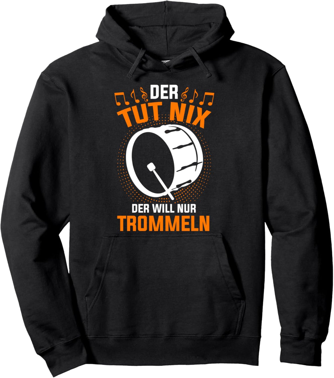Trommel Drummer Drumsticks Rührtrommel Pullover Hoodie