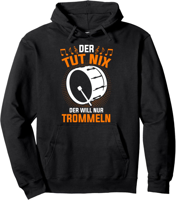 Trommel Drummer Drumsticks Rührtrommel Pullover Hoodie