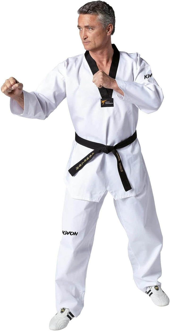 TKD-Anzug Victory, weiss mit schwarzem Revers (180)
