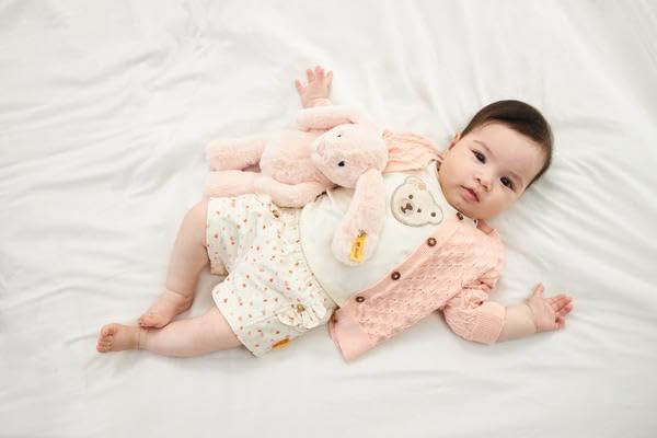Steiff Baby - Mädchen Strickjacke Strickjacke (1er Pack) 86 Peach Melba, 86 Peach Melba