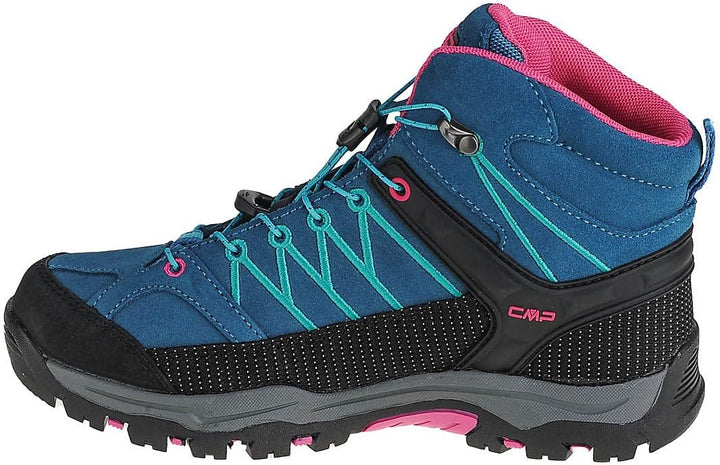 CMP Unisex Kinder Kids Rigel Mid Shoes Wp Trekking-Schuhe 32 EU Blau Deep Lake Baltic, 32 EU Blau De