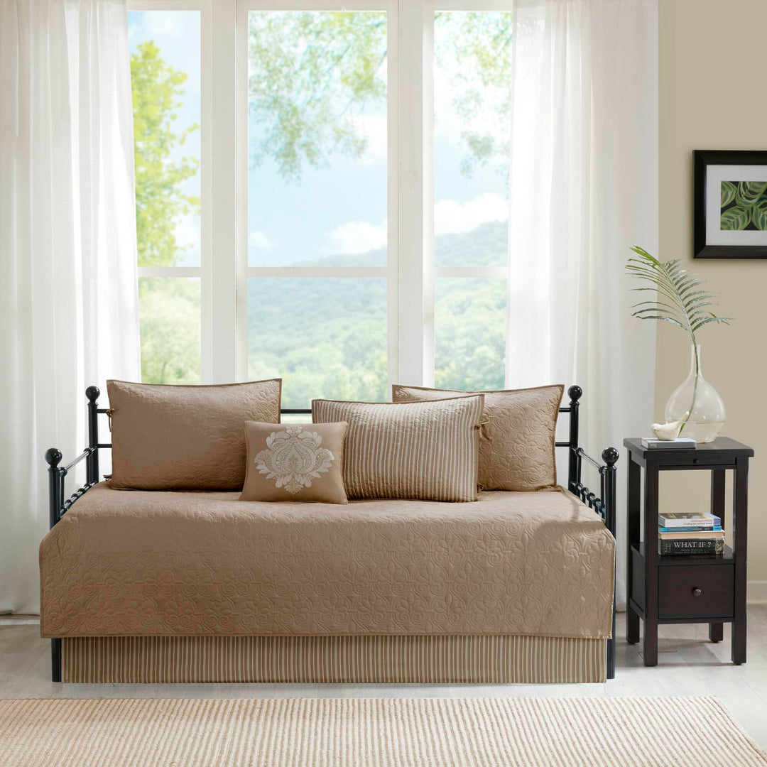 Madison Park Quebec Tagesbett Casual 75"x39" Quebec Khaki, Quebec Khaki