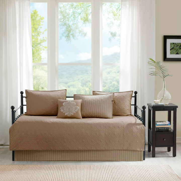 Madison Park Quebec Tagesbett Casual 75"x39" Quebec Khaki, Quebec Khaki